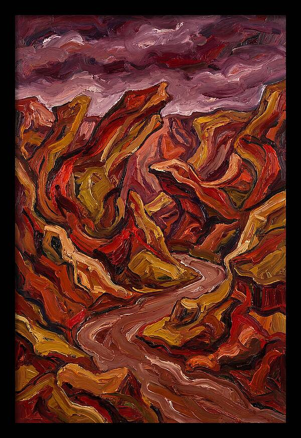 Canyon Landscape In Bold Hues