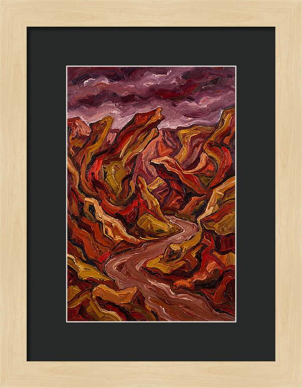 Canyon Landscape In Bold Hues
