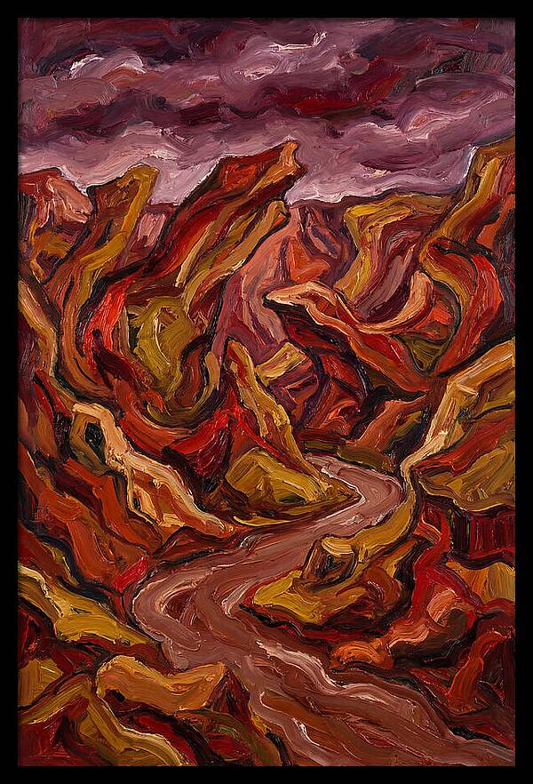 Canyon Landscape In Bold Hues