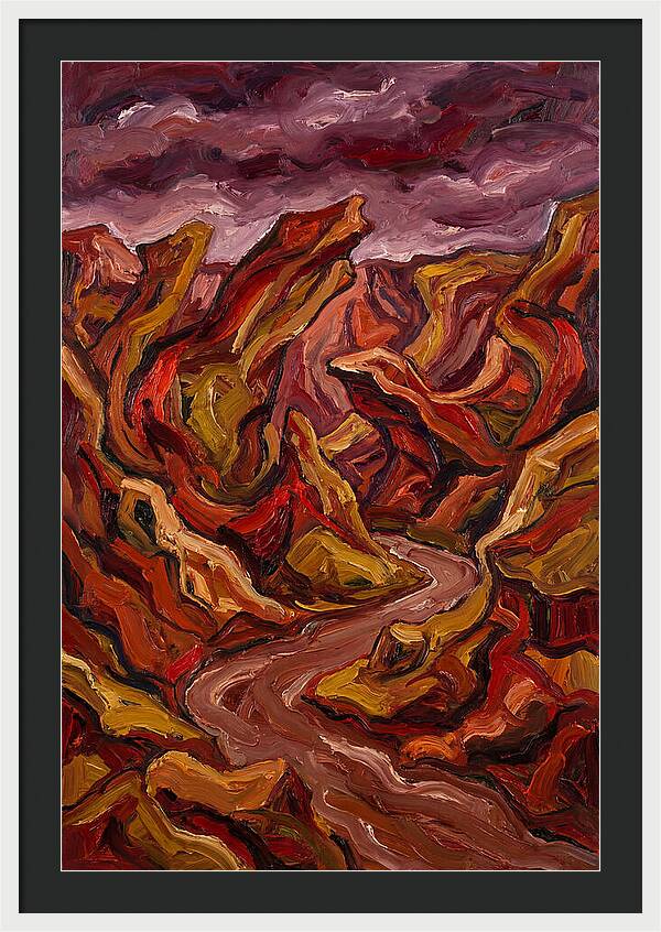 Canyon Landscape In Bold Hues