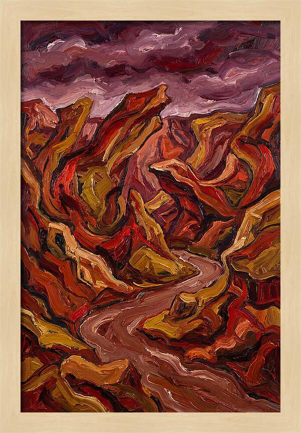 Canyon Landscape In Bold Hues