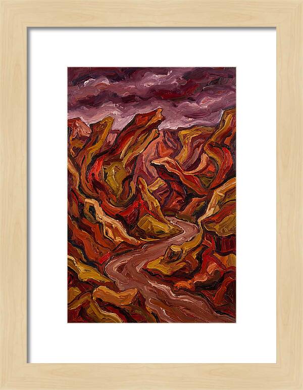Canyon Landscape In Bold Hues