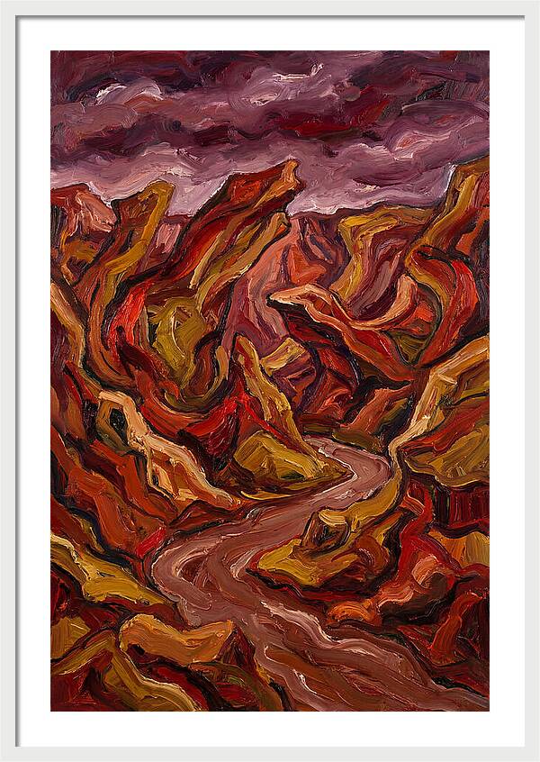 Canyon Landscape In Bold Hues