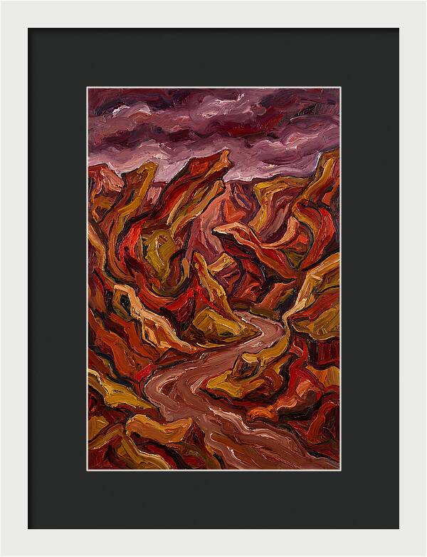 Canyon Landscape In Bold Hues