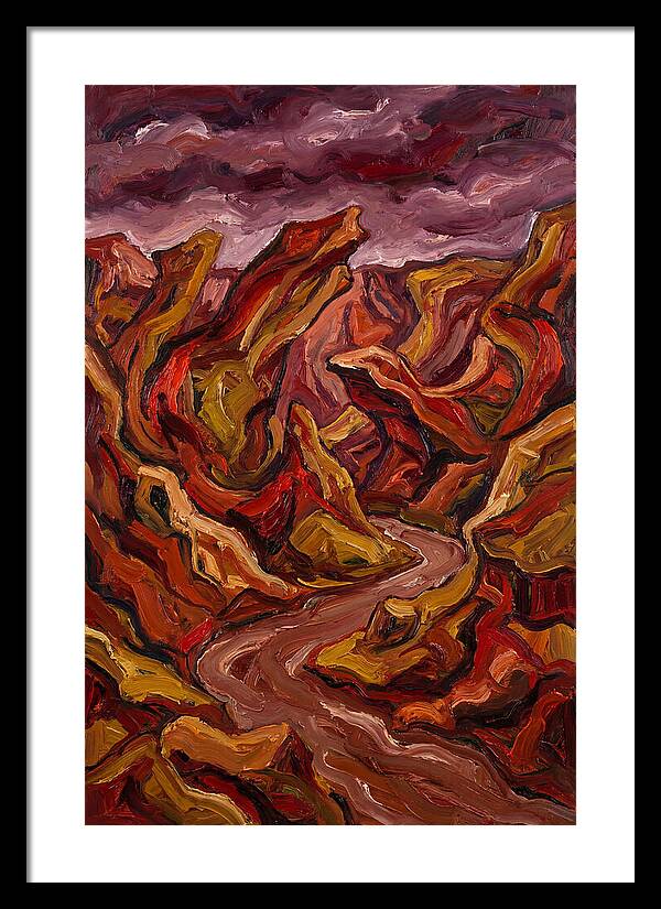 Canyon Landscape In Bold Hues