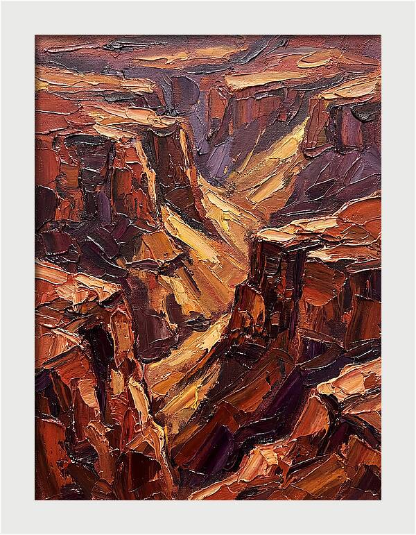 Canyon Landscape In Warm Tones