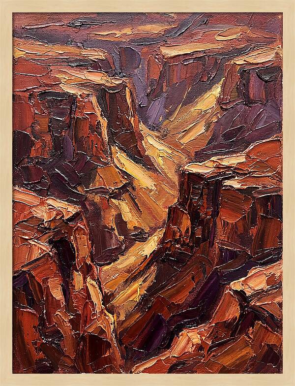 Canyon Landscape In Warm Tones