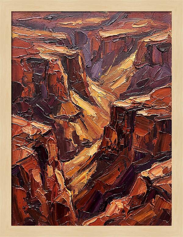 Canyon Landscape In Warm Tones