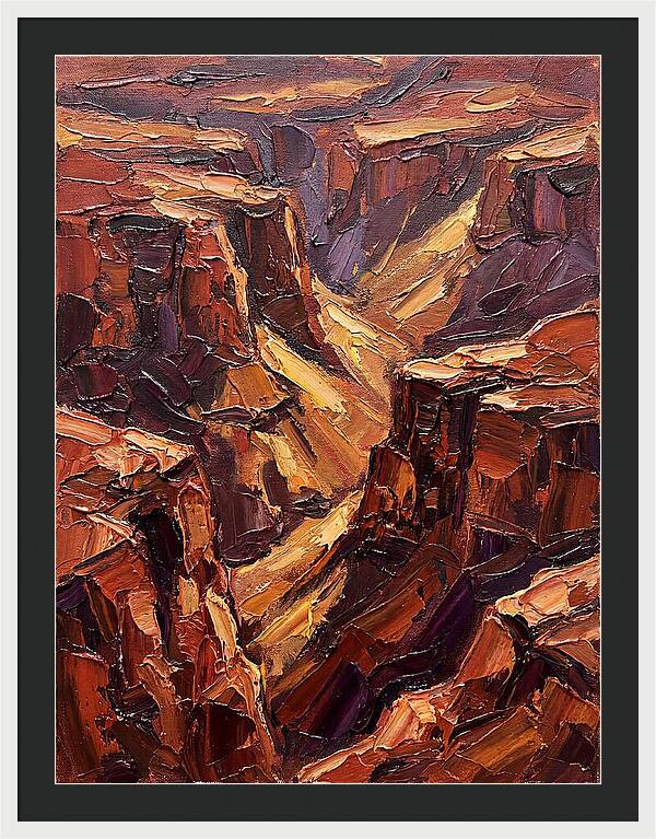 Canyon Landscape In Warm Tones