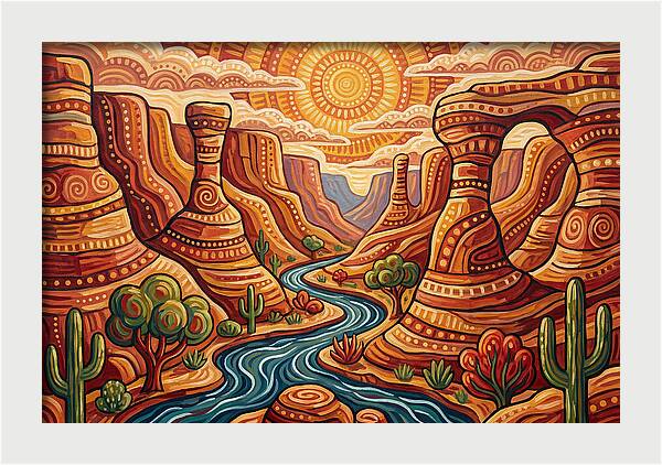 Canyon Landscape Serenity