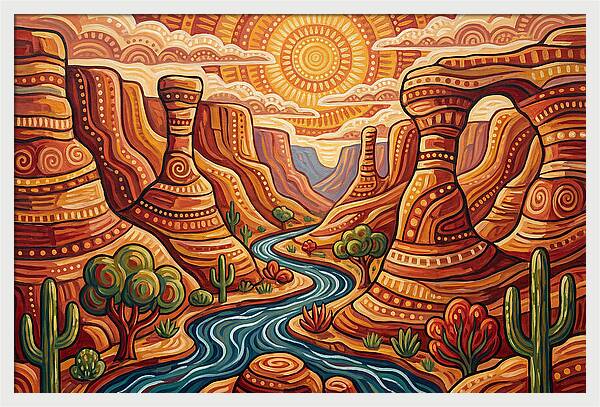 Canyon Landscape Serenity