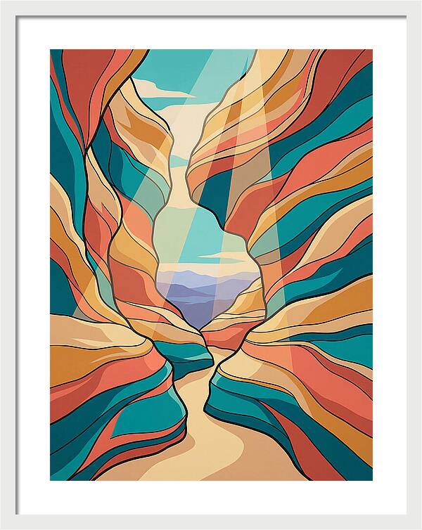 Canyon Reflections In Light