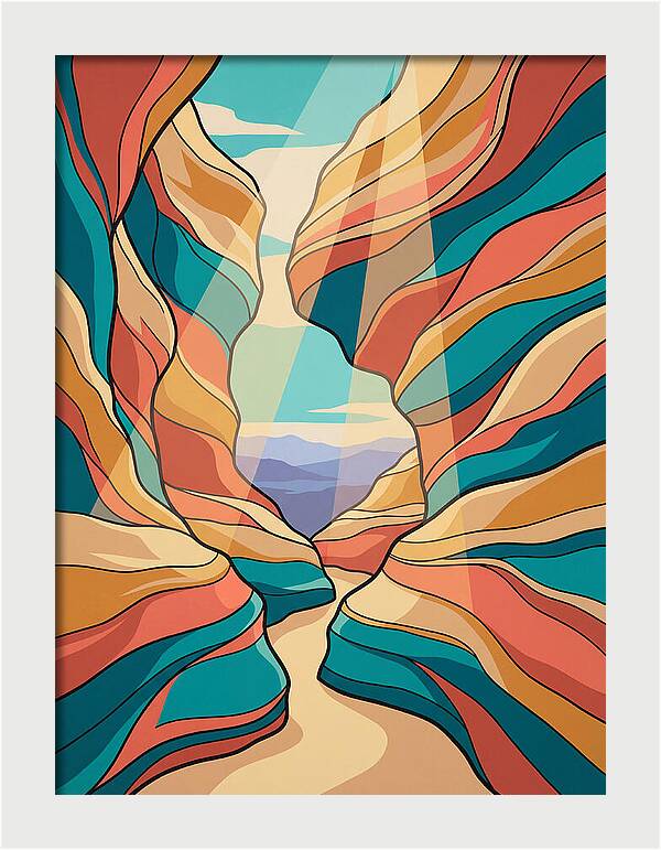 Canyon Reflections In Light