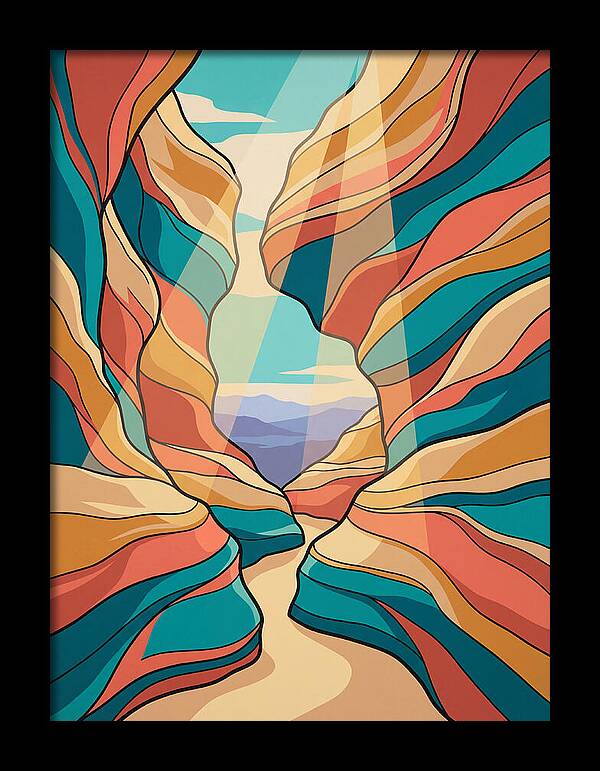 Canyon Reflections In Light