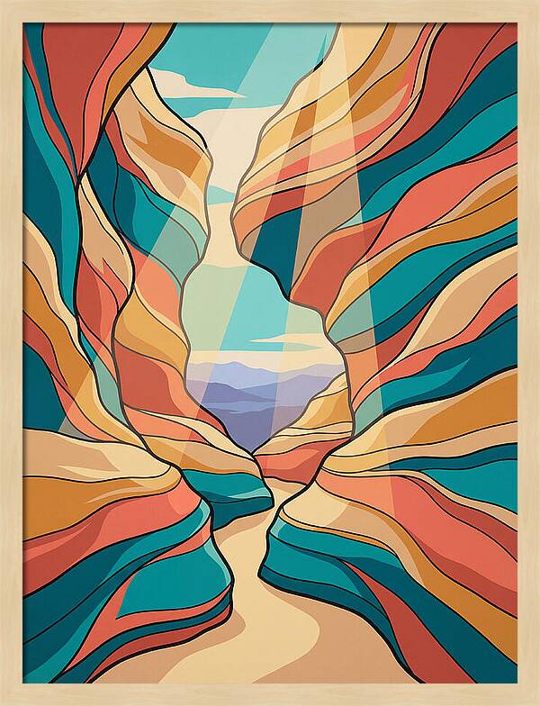 Canyon Reflections In Light