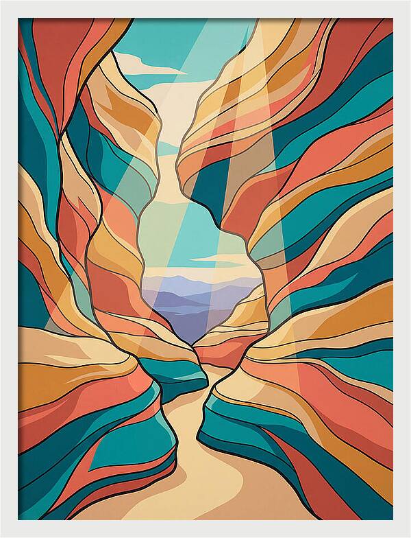 Canyon Reflections In Light