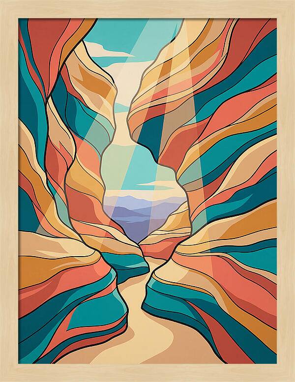 Canyon Reflections In Light