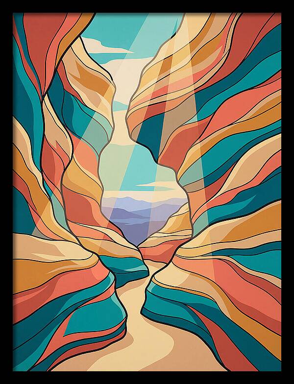 Canyon Reflections In Light