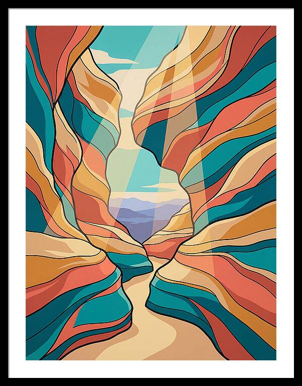 Canyon Reflections In Light