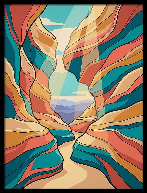 Canyon Reflections In Light