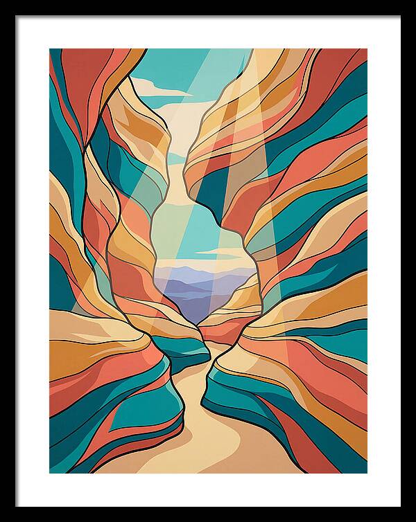 Canyon Reflections In Light