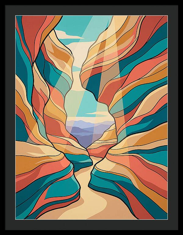 Canyon Reflections In Light