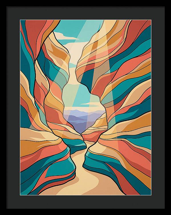 Canyon Reflections In Light