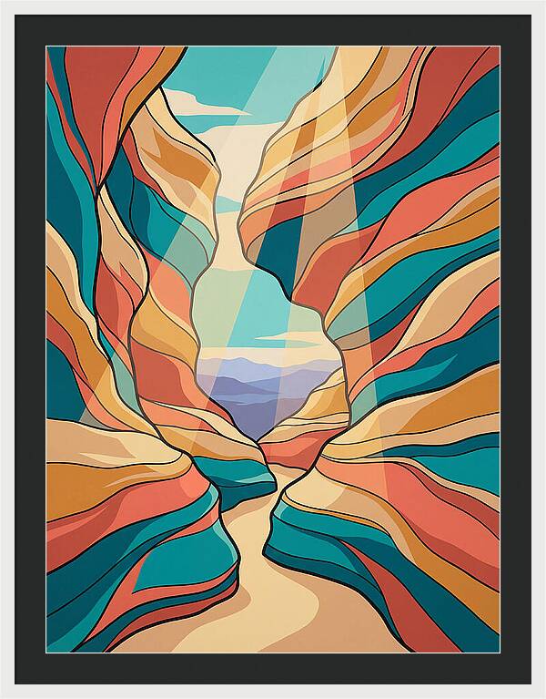 Canyon Reflections In Light