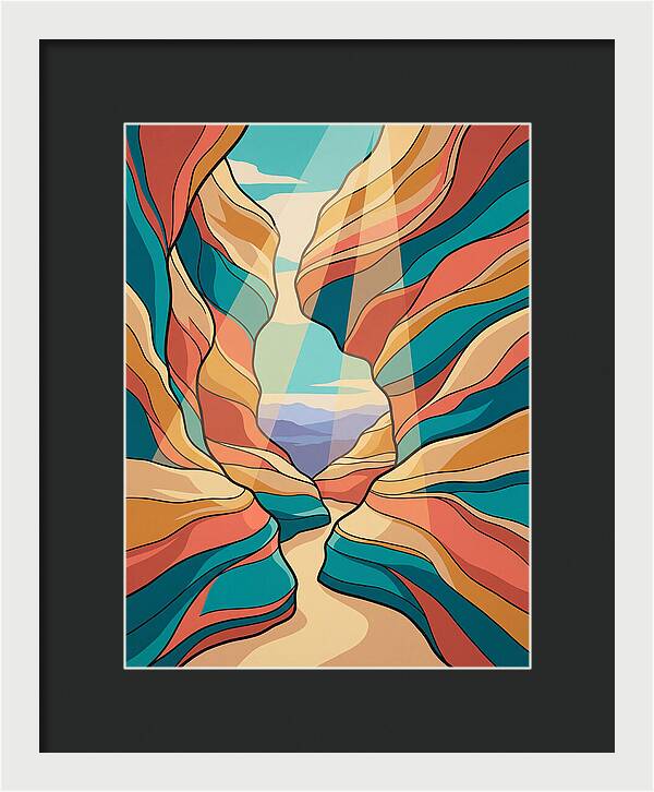 Canyon Reflections In Light