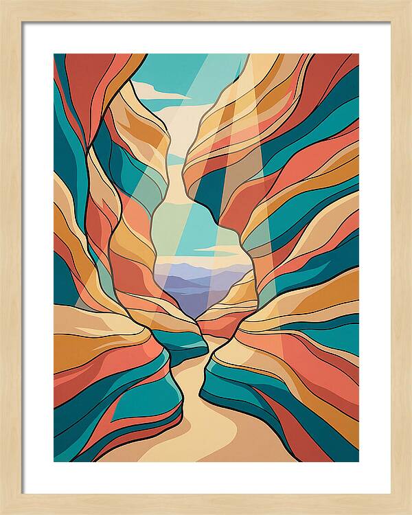 Canyon Reflections In Light