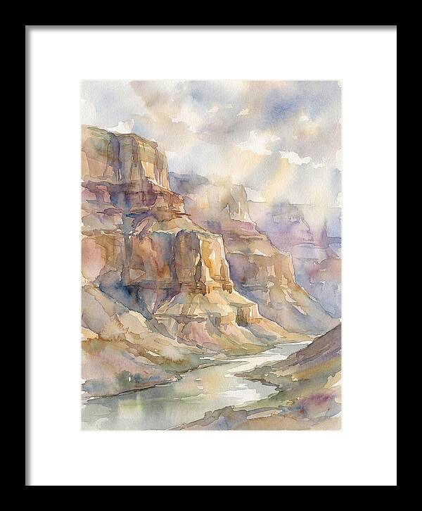 Canyon Serenity In Watercolor
