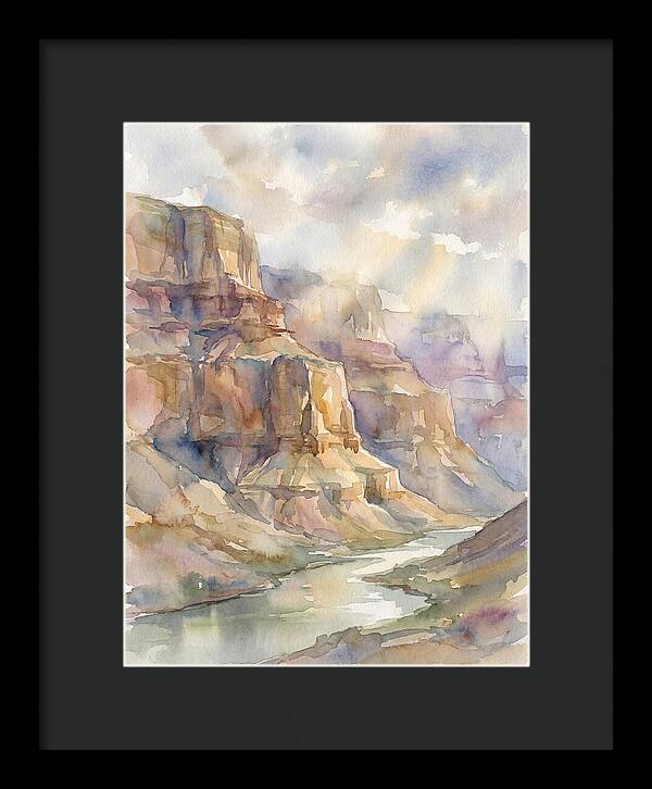 Canyon Serenity In Watercolor