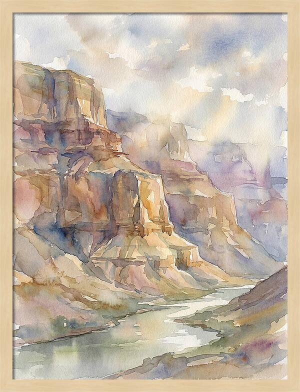 Canyon Serenity In Watercolor