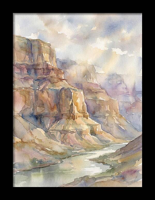 Canyon Serenity In Watercolor