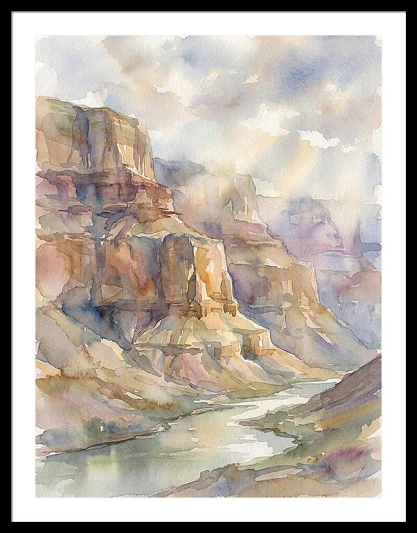 Canyon Serenity In Watercolor