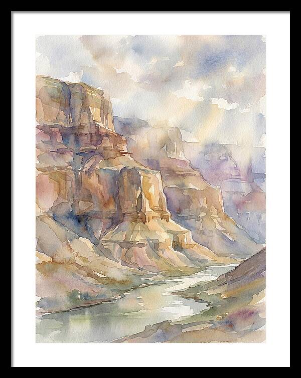 Canyon Serenity In Watercolor