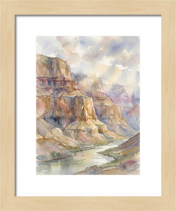 Canyon Serenity In Watercolor
