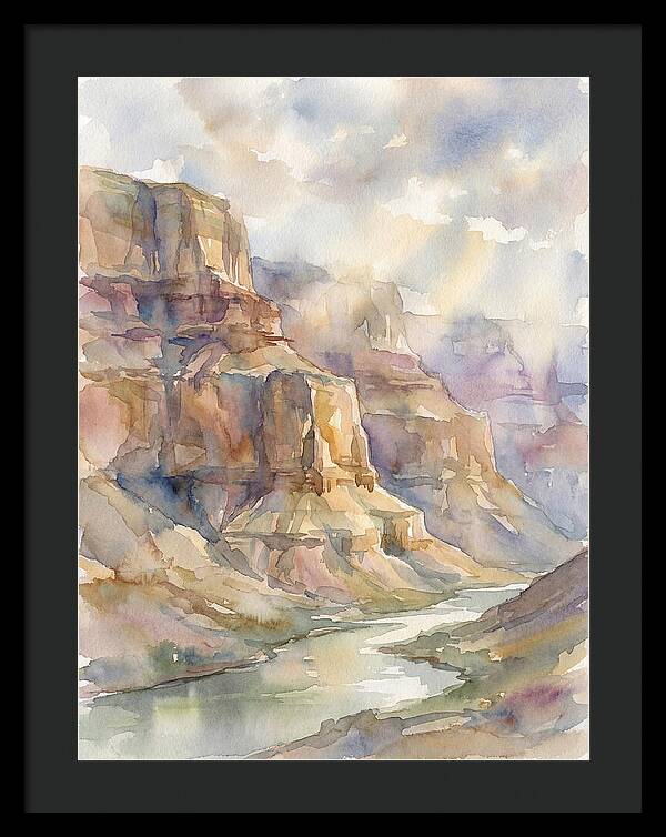 Canyon Serenity In Watercolor