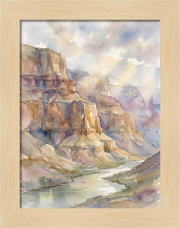 Canyon Serenity In Watercolor