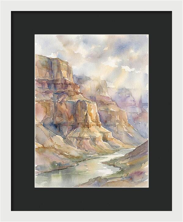 Canyon Serenity In Watercolor
