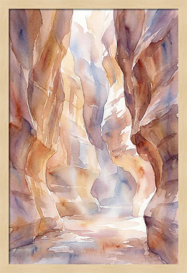 Canyon Slot With Reflected Light