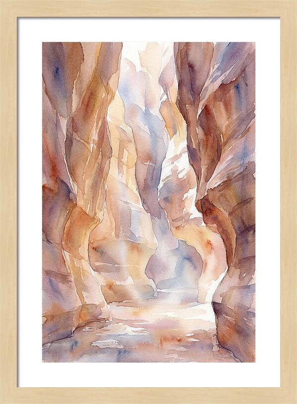 Canyon Slot With Reflected Light
