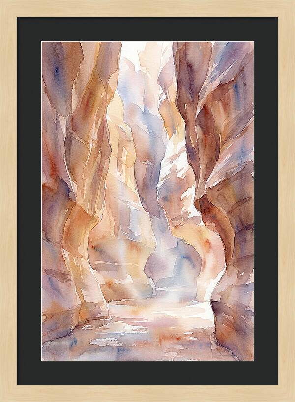 Canyon Slot With Reflected Light
