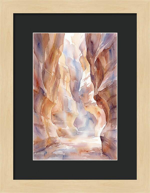 Canyon Slot With Reflected Light