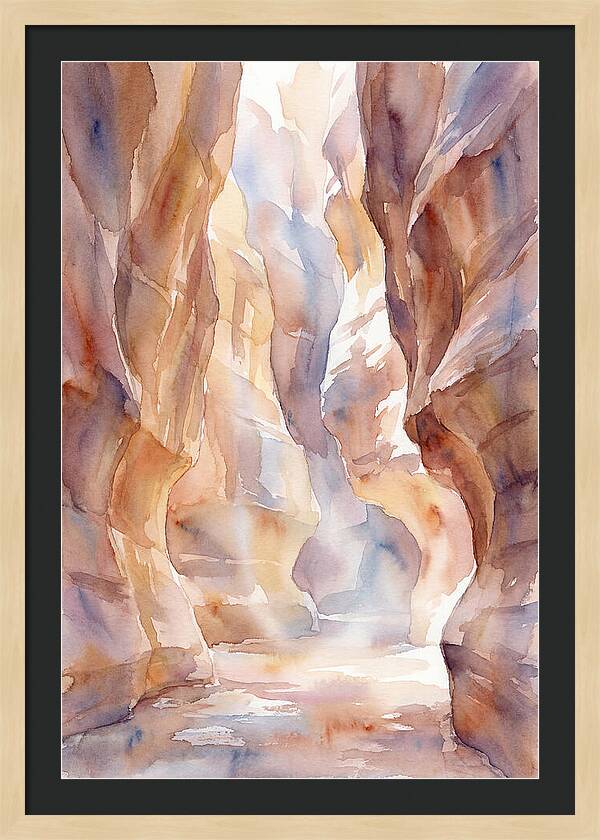 Canyon Slot With Reflected Light