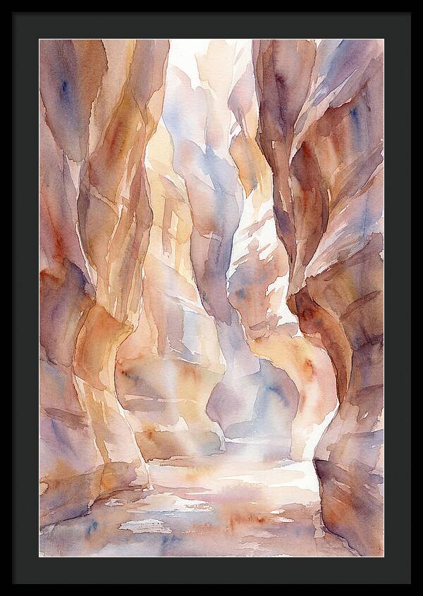 Canyon Slot With Reflected Light