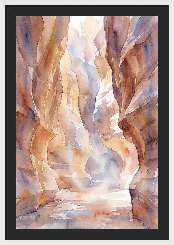 Canyon Slot With Reflected Light