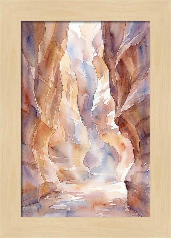 Canyon Slot With Reflected Light
