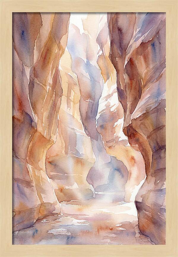 Canyon Slot With Reflected Light