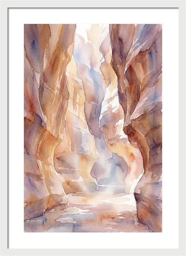Canyon Slot With Reflected Light